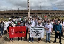 Profissionais de enfermagem fazem carreata nas ruas de Campina Grande