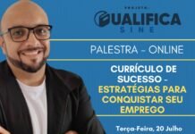 Sine Municipal está com inscrições abertas para curso sobre currículo e estratégias para conquistar um novo emprego