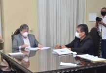 Adriano agradece a João por incluir pavimentação de rodovia do Distrito de Pindurão no programa de obras do Governo