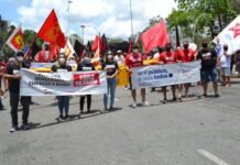 Bancários de Campina Grande reforçam ato contra governo Bolsonaro