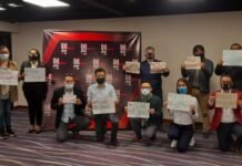 Frente latino-americana em defesa dos bancos públicos protesta contra Bolsonaro