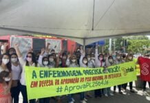 Profissionais da Enfermagem realizam mobilização em defesa do Piso Nacional
