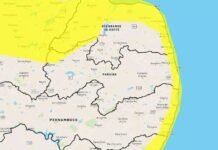 Inmet emite alerta amarelo de chuvas intensas para João Pessoa e mais 33 cidades