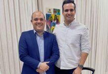 André Ribeiro é recebido pelo vice-governador Lucas Ribeiro e discutem Campina Grande