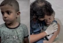 Médico emociona ao abraçar criança com ataque de pânico em hospital de Gaza