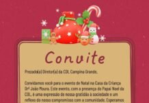 Papai Noel da CDL vai visitar alunos da Casa da Criança Drº João Moura, em Campina Grande