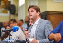 Bruno Cunha Lima veta emendas impositivas aprovada pela da Câmara de Campina Grande