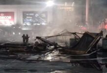 Incêndio destrói exposição da Warner Bros no Shopping no Riode Janeiro