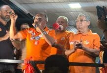 “A pesquisa de verdade é essa aqui, a voz do povo nas ruas clamando por mudança”, disse Marinaldo Cardoso em caminhada no bairro da Bela Vista