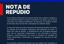 Jornalistas de Campina Grande repudiam ataques de blogueiro a profissional da imprensa