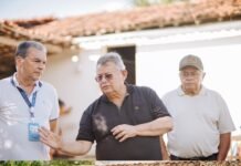 Pimentel Filho anuncia avanço para implantação de água encanada no Sítio Brito no Distrito de Galante