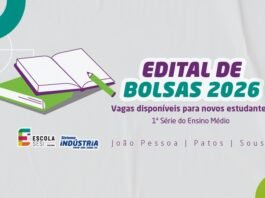 Prorrogadas as inscrições do processo seletivo de bolsas de estudo na Escola SESI da Paraíba
