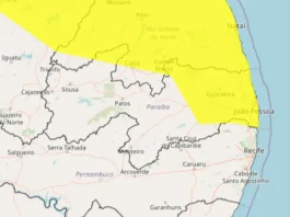 Campina Grande e mais 100 cidades da Paraíba estão sob alerta de chuvas intensas até esta sexta-feira (13)