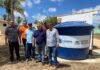 Pimentel Filho acompanha instalação de equipamento que aumenta pressão da água na zona rural de São José da Mata