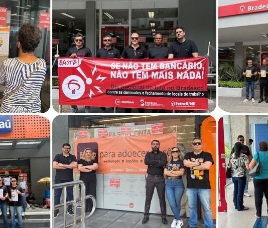 Dia Nacional de Luta cobra fim das demissões no Bradesco e no Itaú