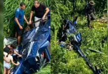 FAB investiga queda de helicóptero em Campina Grande; piloto é preso por falta de habilitação