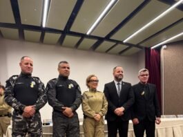 Vereador Sargento Wellington Cobra participa da solenidade de abertura do Maio Amarelo na FIEPB, organizada pelo Batalhão de Policiamento de Trânsito