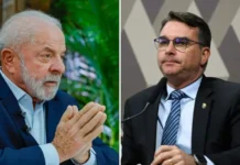 Flávio Bolsonaro cai no 2º turno após áudios a Vorcaro e fica com 41,8%, contra 48,9% de Lula
