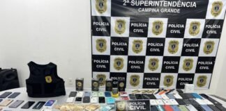 Operação apreende 100 celulares roubados em camelôs de Campina Grande
