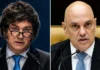 Milei chama Moraes de “lixo careca” após STF barrar visita a Bolsonaro