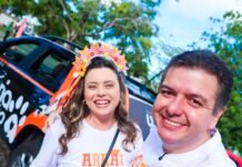 Waléria Assunção e Diego Tavares realizam adesivaço nesta em Campina Grande