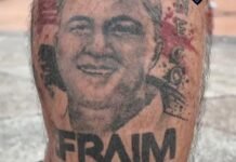 Apoiador de Efraim Filho chama atenção ao exibir tatuagem do candidato na perna