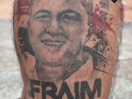 Apoiador de Efraim Filho chama atenção ao exibir tatuagem do candidato na perna