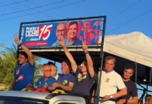 Irmão de Efraim, George Morais participa de carreata ao lado de Cícero Lucena