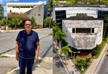 Após cobrança de Olimpio Oliveira, fachada do teatro Severino Cabral recebe serviços de limpeza